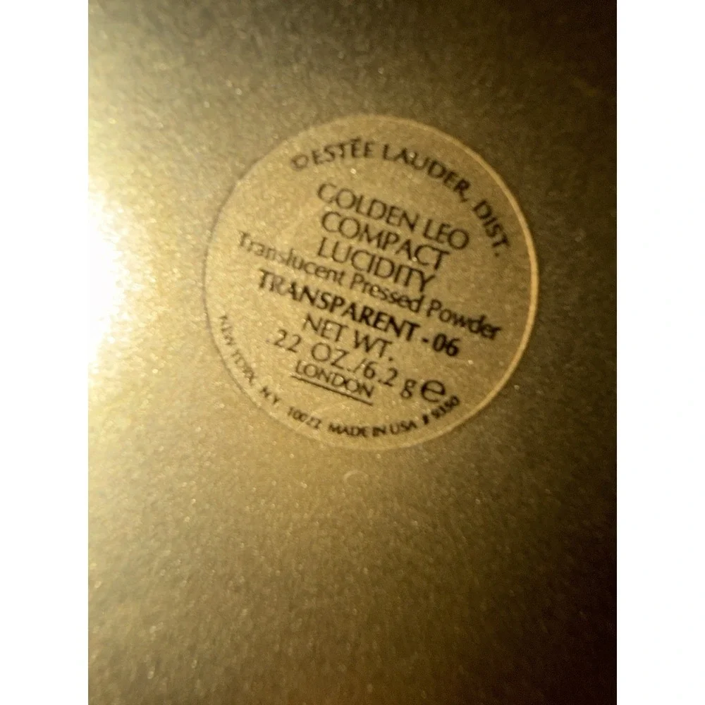 New Estee Lauder GOLDEN LEO Compact Lucidity Transparent #6 Pressed Powder